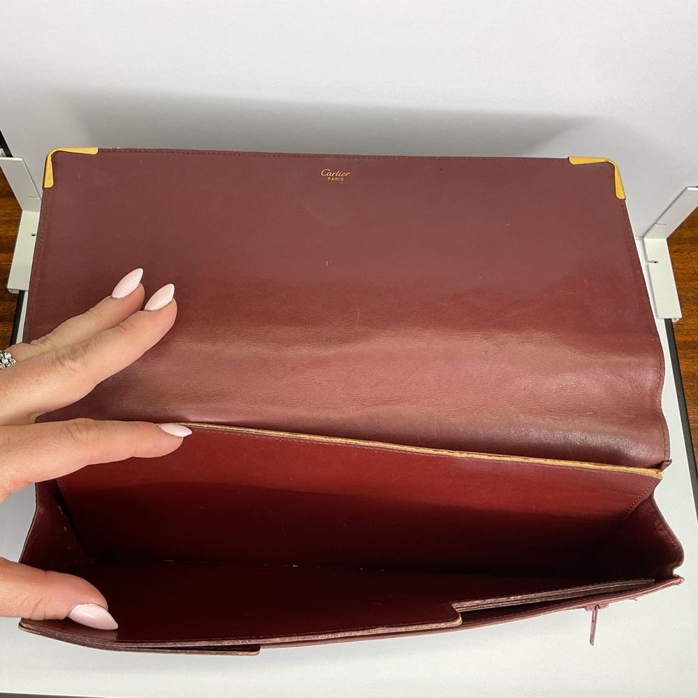 Cartier Vintage Burgundy Leather Organizer - Picture 5 of 13